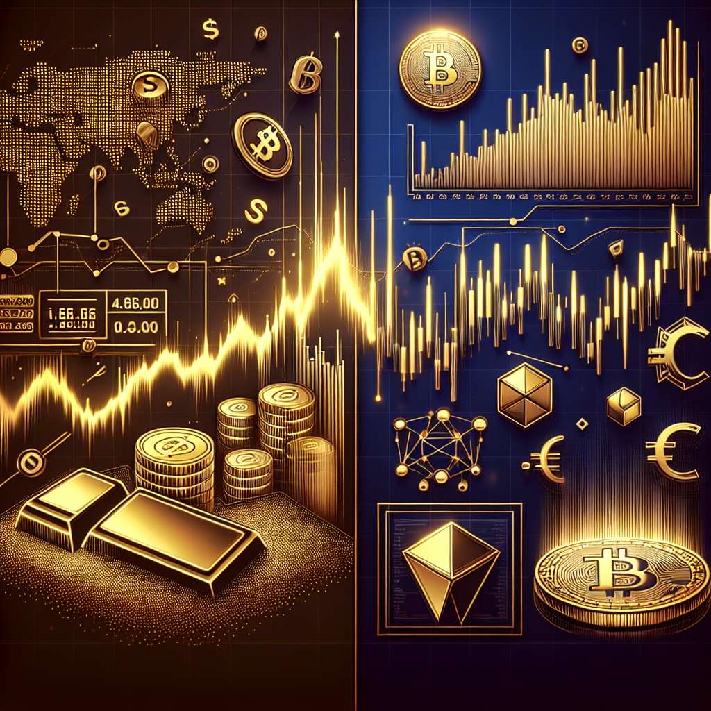 How does the falling gold price affect the cryptocurrency market?