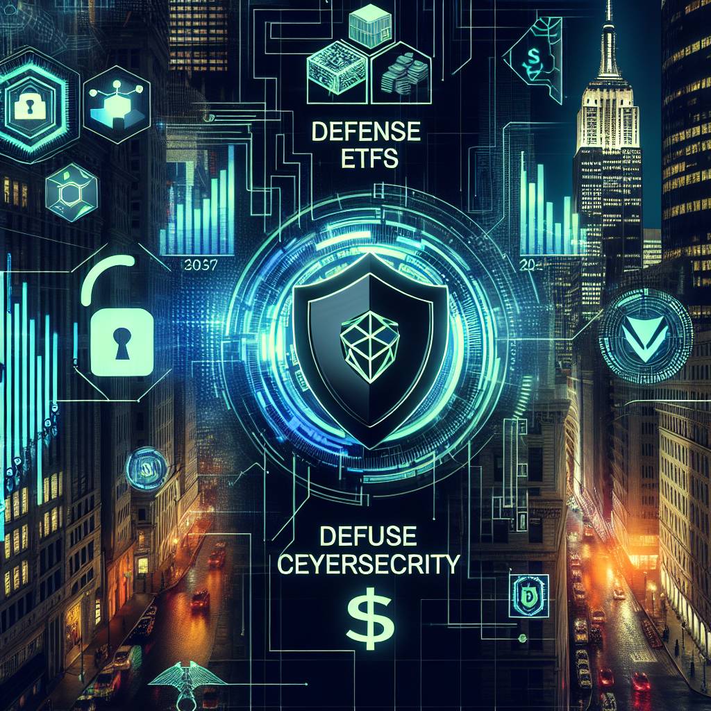Are there any defense ETFs that specifically focus on investing in blockchain technology?