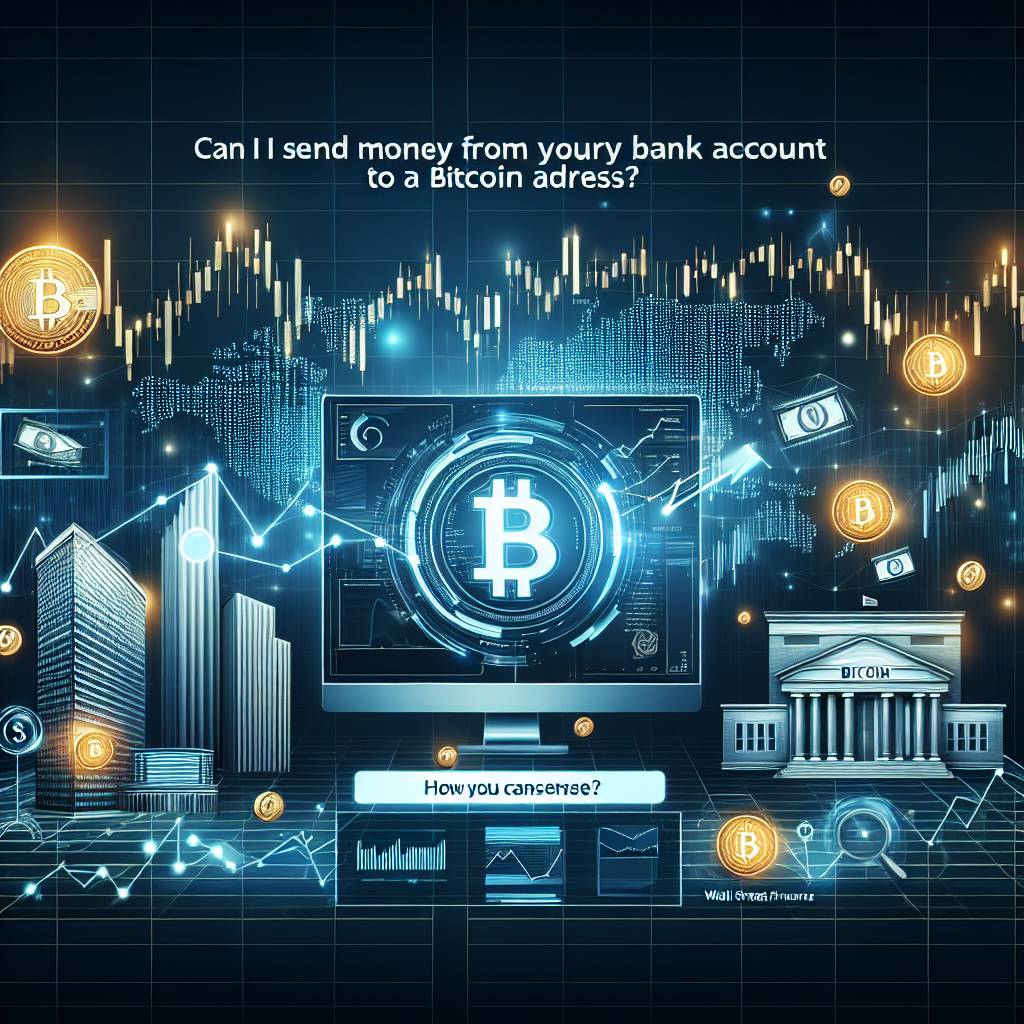 Can I send money online from my bank account to buy cryptocurrencies?