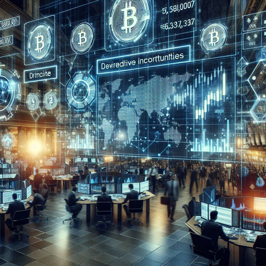 What are the derivative securities markets in the cryptocurrency industry?