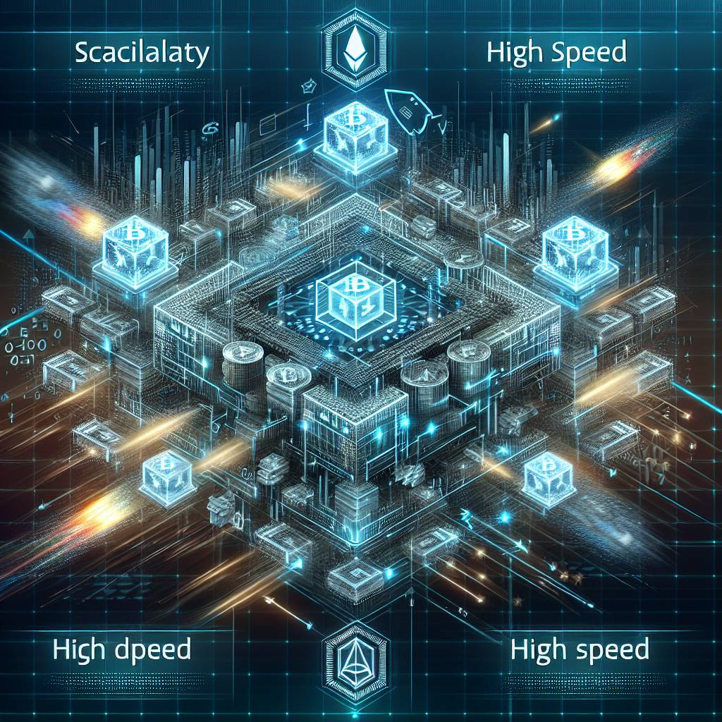 Can you explain the scalability and speed advantages of Algorand's blockchain for handling high-volume cryptocurrency transactions?