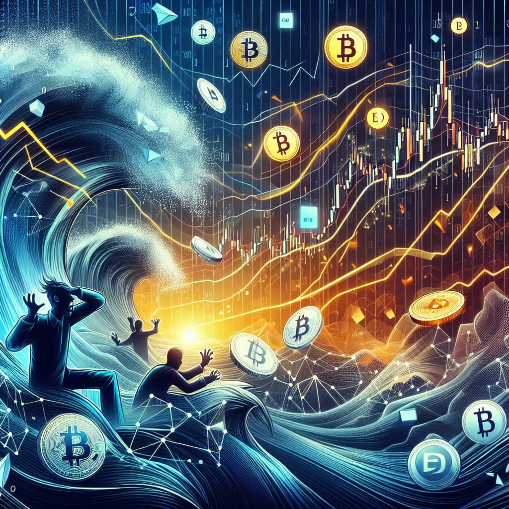 Can you provide a practical illustration of bid-ask price dynamics during a volatile market period for cryptocurrencies?