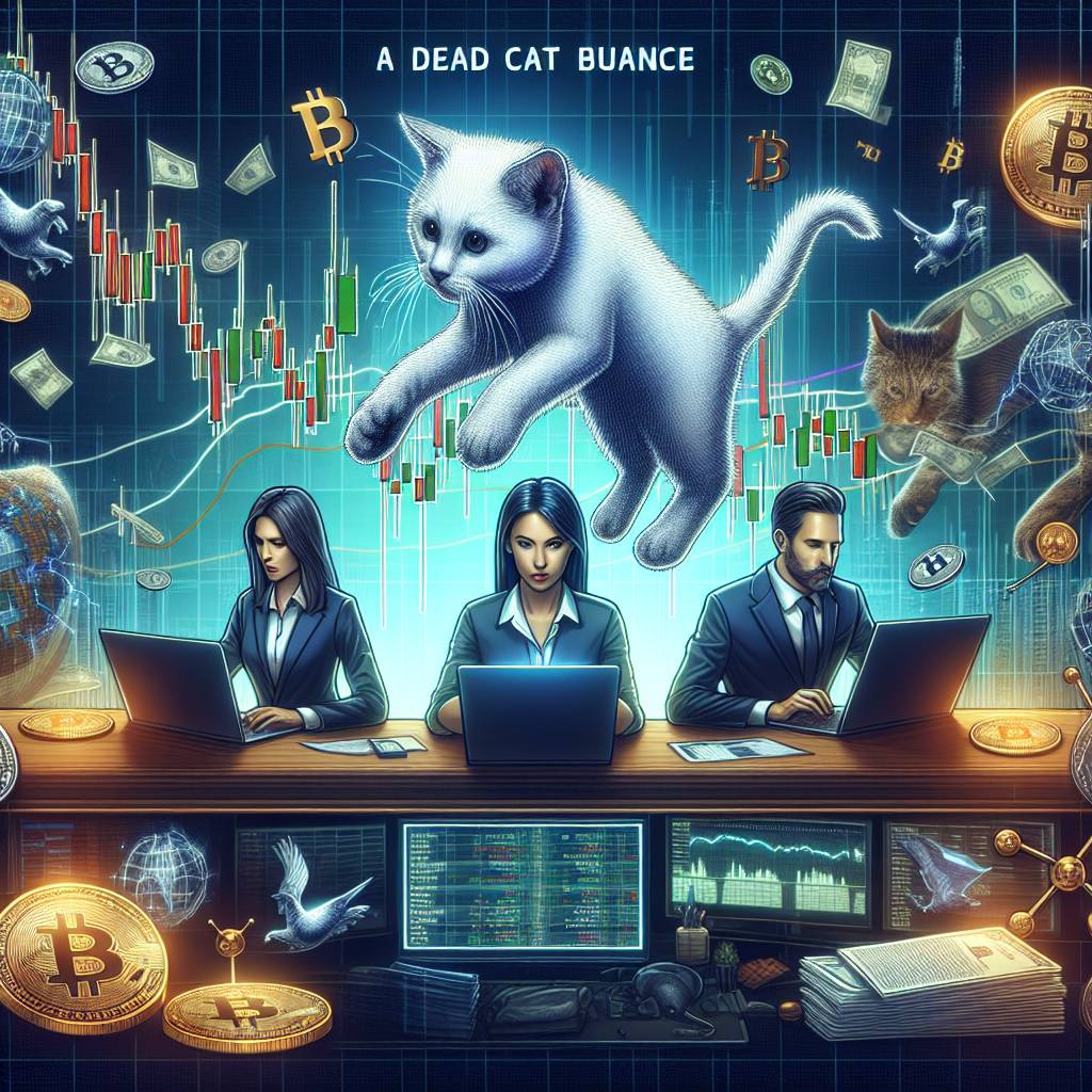 How does a dead cat bounce in the stock market affect cryptocurrency investors?