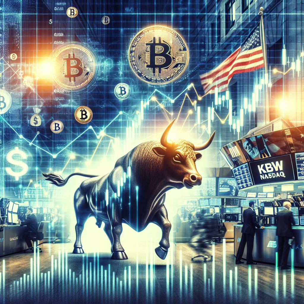 How does the KBW Nasdaq Bank Index affect the valuation of cryptocurrencies?