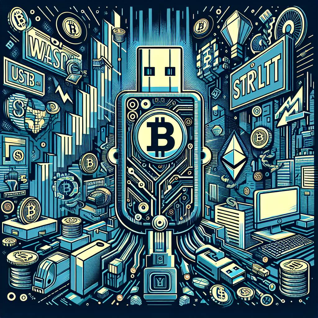 What are the advantages of using a USB drive as a hardware wallet for cryptocurrencies?