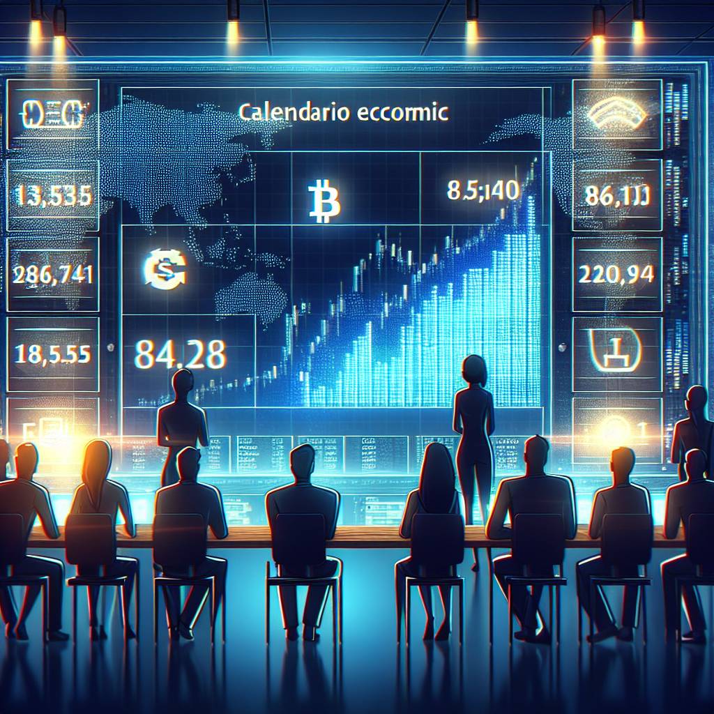 How can I use the economic calendar to predict cryptocurrency market movements?