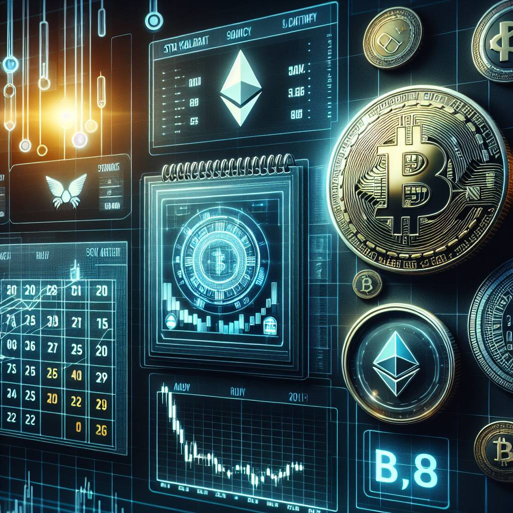 What are the key events listed on the economic calendar for January 2023 that could influence the cryptocurrency market?