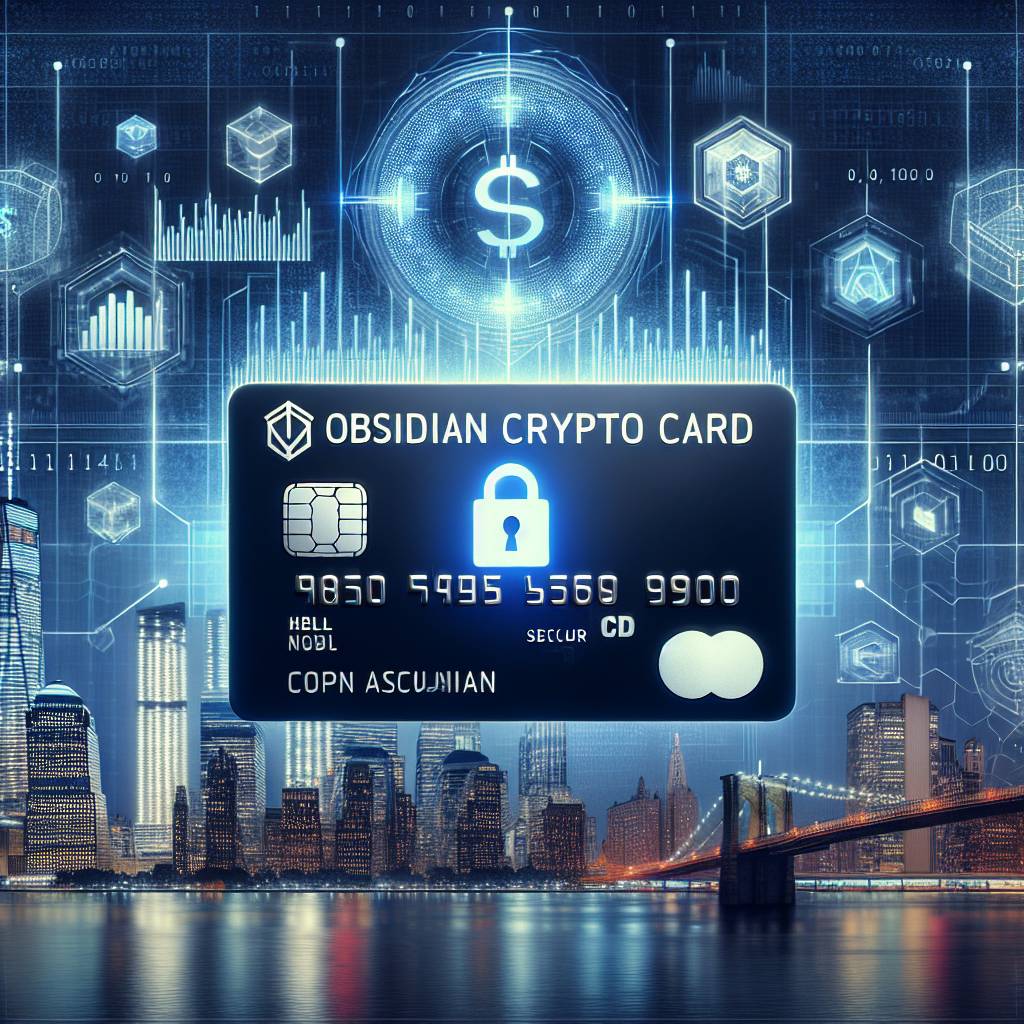 How does the Obsidian Card enhance security and privacy for cryptocurrency transactions?