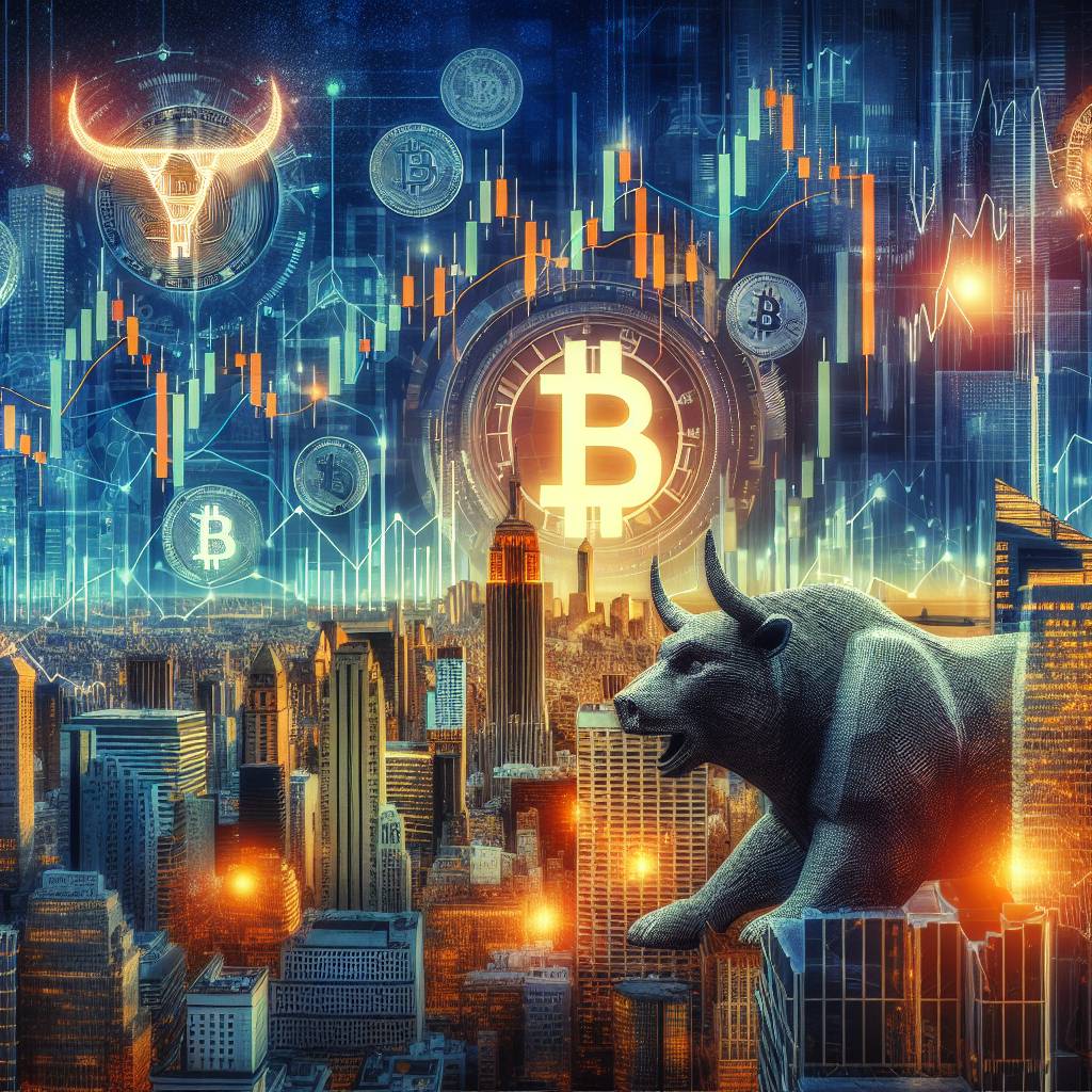 What is the correlation between the Dow Jones market chart and cryptocurrency prices?