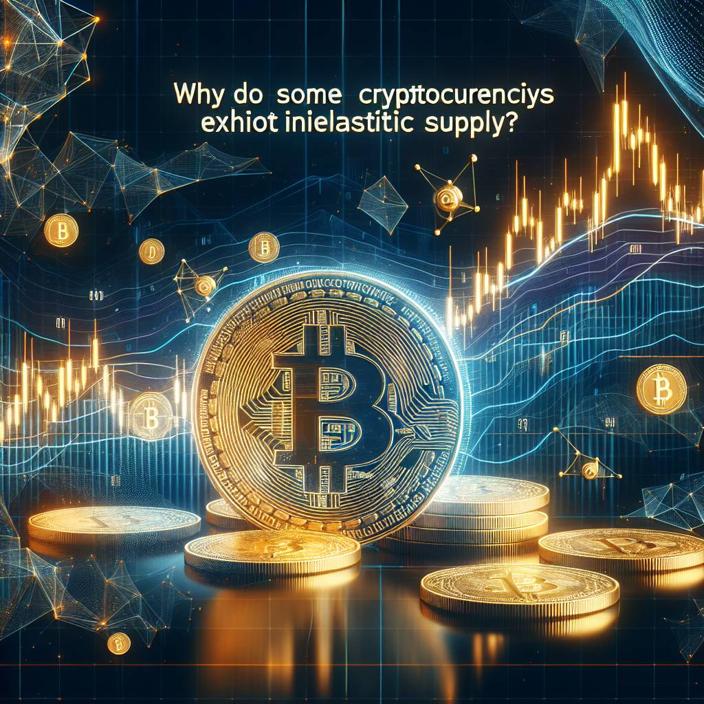 Why do some cryptocurrencies exhibit inelasticity in their supply?
