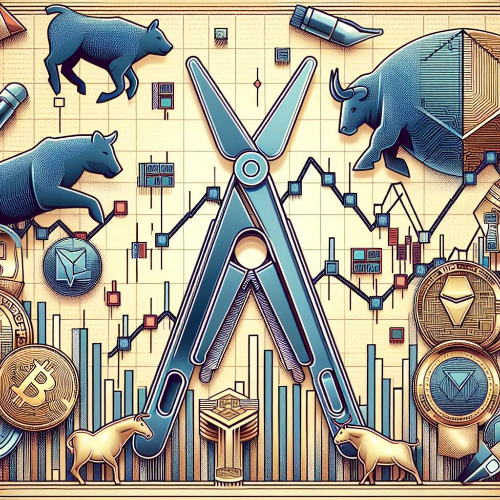 Can the occurrence of a tweezer top pattern in a cryptocurrency chart be used to predict future price movements?