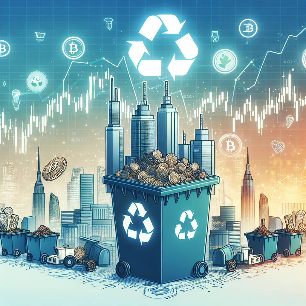 How can waste management companies benefit from the growing popularity of cryptocurrencies?