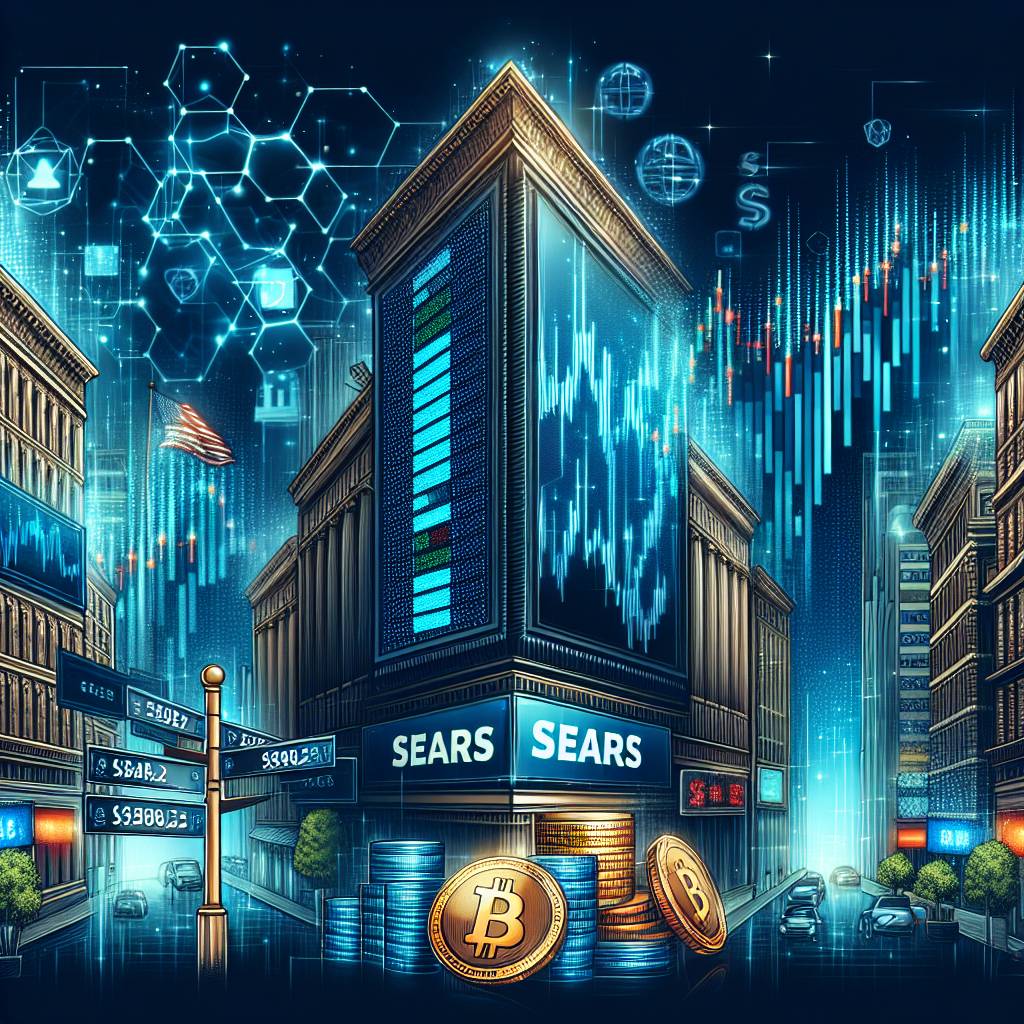 What is the current price of Sears stock in cryptocurrencies?
