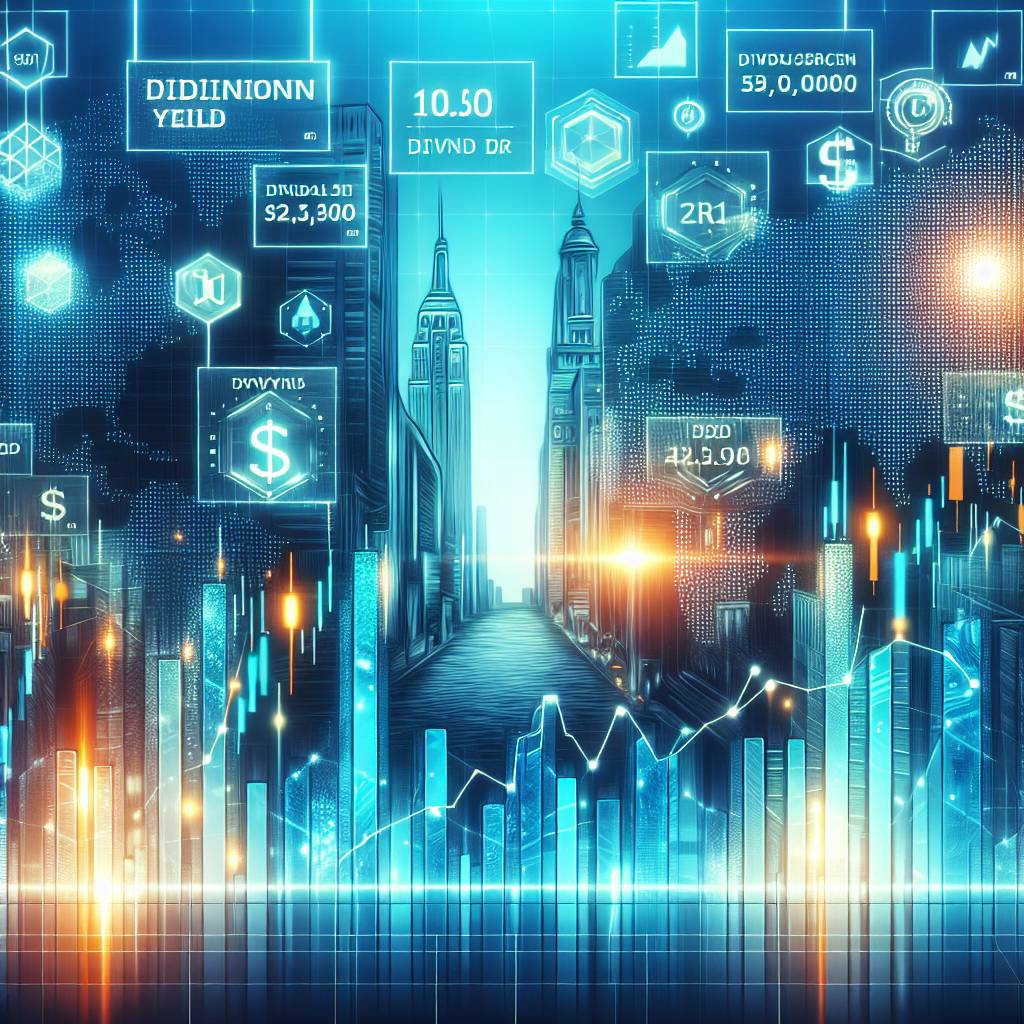 How does the dividend yield of cryptocurrencies vary between annual and quarterly payouts?