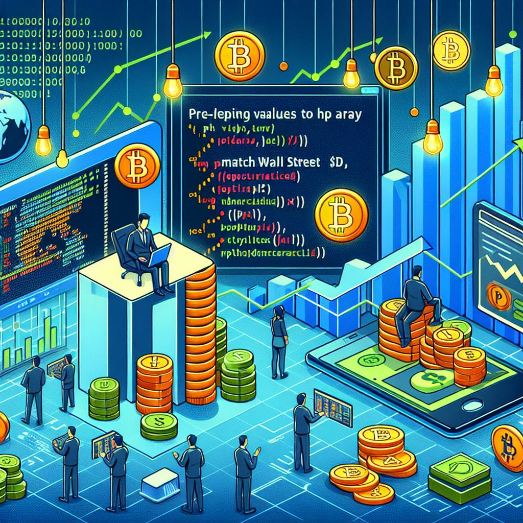 How can I prepend values to a PHP array for cryptocurrency-related data?