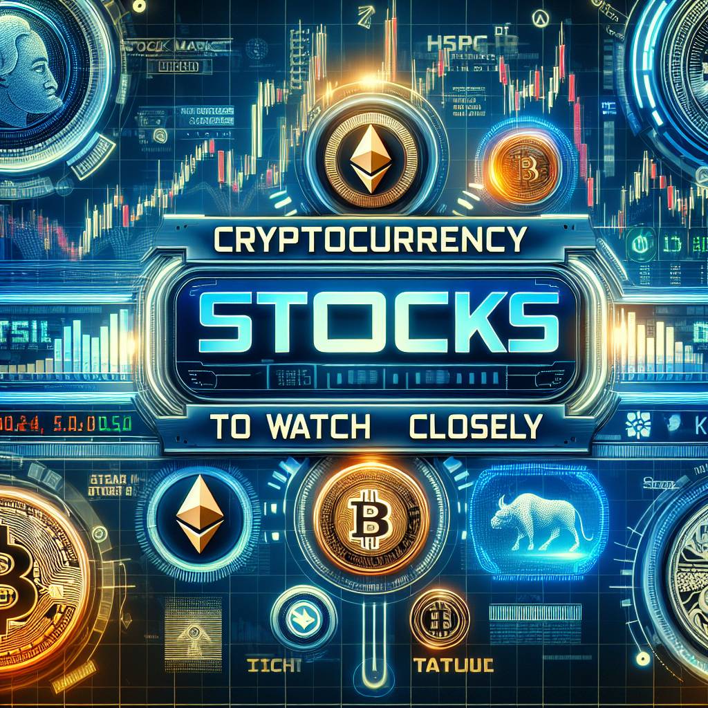 What are the cryptocurrency stocks that Benzinga suggests watching closely?