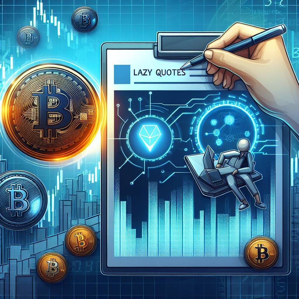 What are the best lazy stock investment options in the cryptocurrency market?
