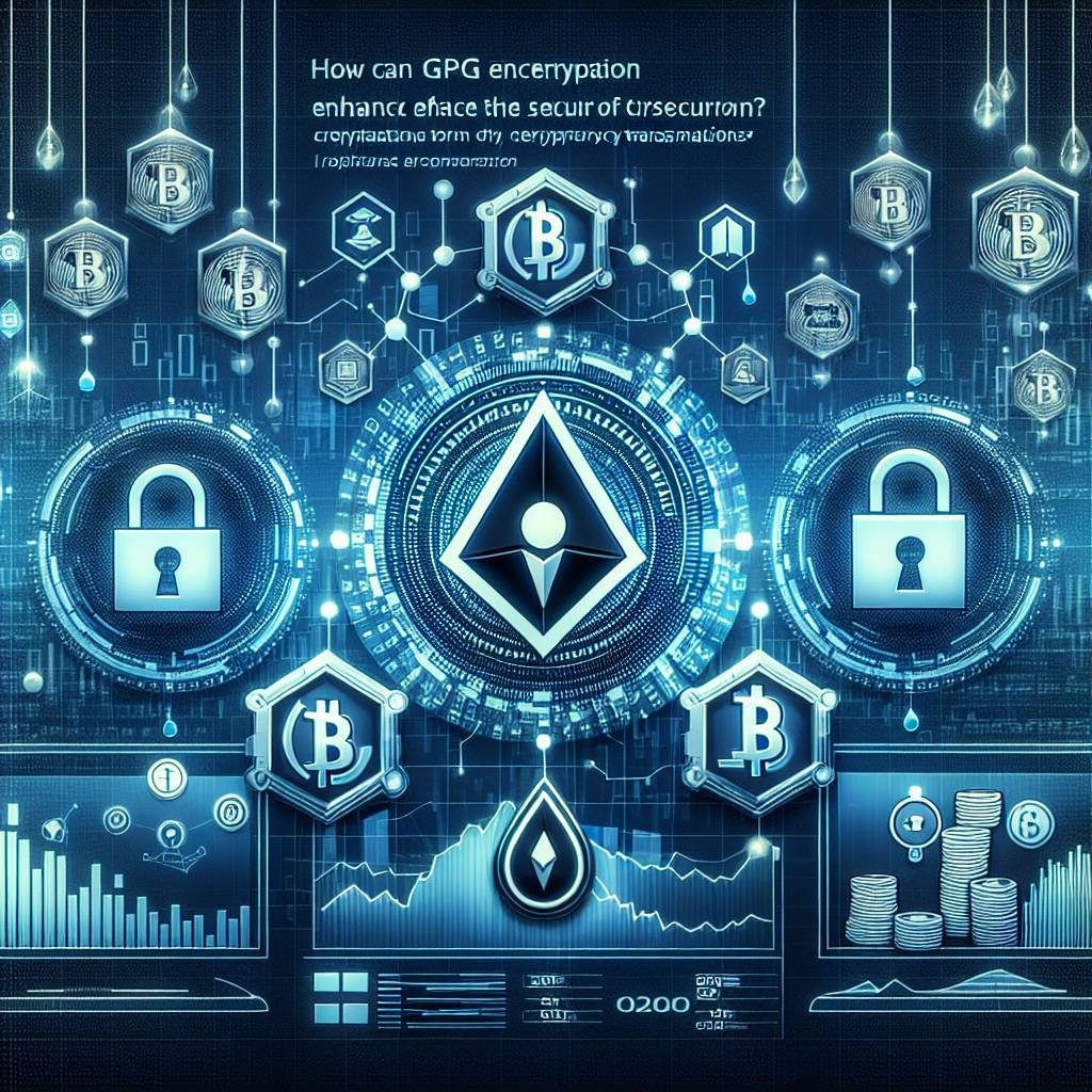 How can GPG encryption enhance the security of cryptocurrency transactions?