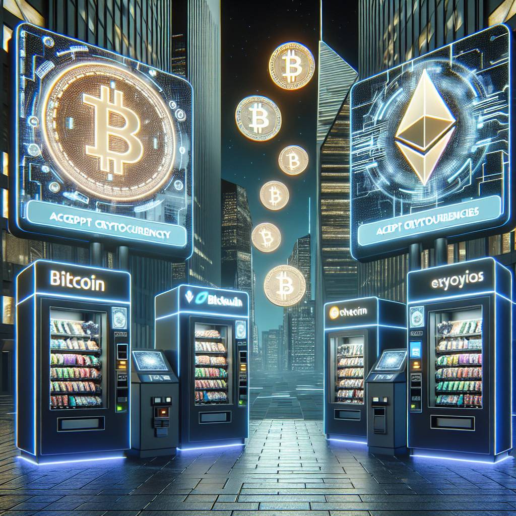 Where can I find a vending machine that accepts digital currencies?