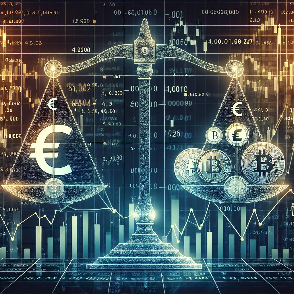 How does the euro's exchange rate affect the value of cryptocurrencies?