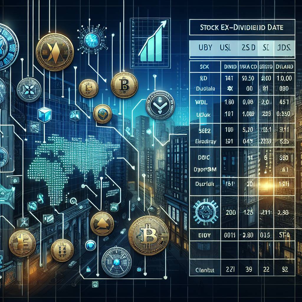 Are there any stock ex dividend date calendars specifically designed for cryptocurrency traders?