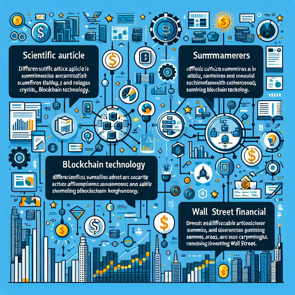 Which scientific article summarizers provide the most accurate and reliable summaries of blockchain technology?