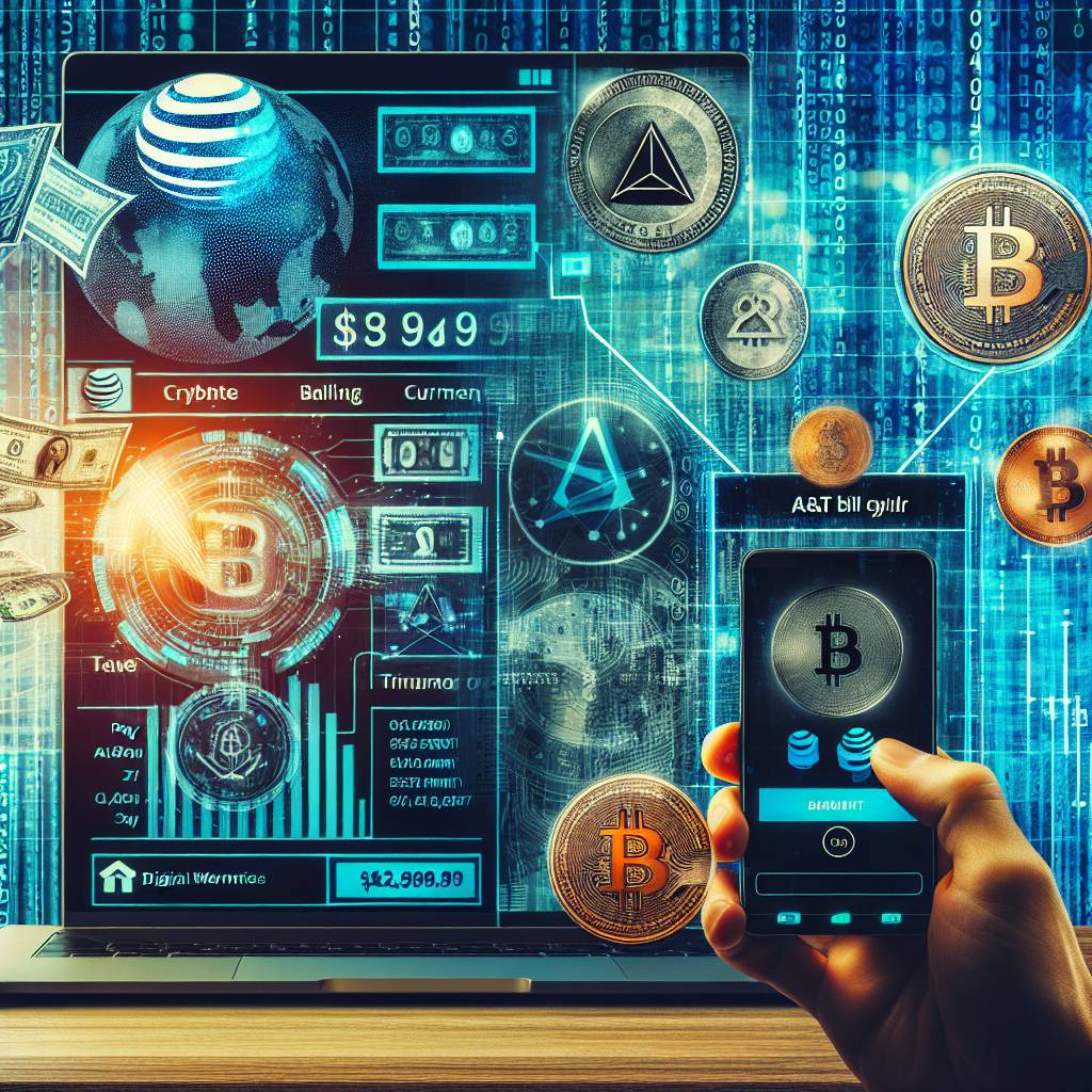 How can I use digital currencies like Bitcoin to pay my AT&T bills?