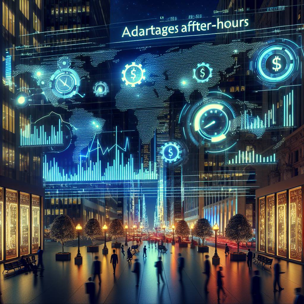 What are the advantages of using optionshouse for after hours trading in the cryptocurrency market?