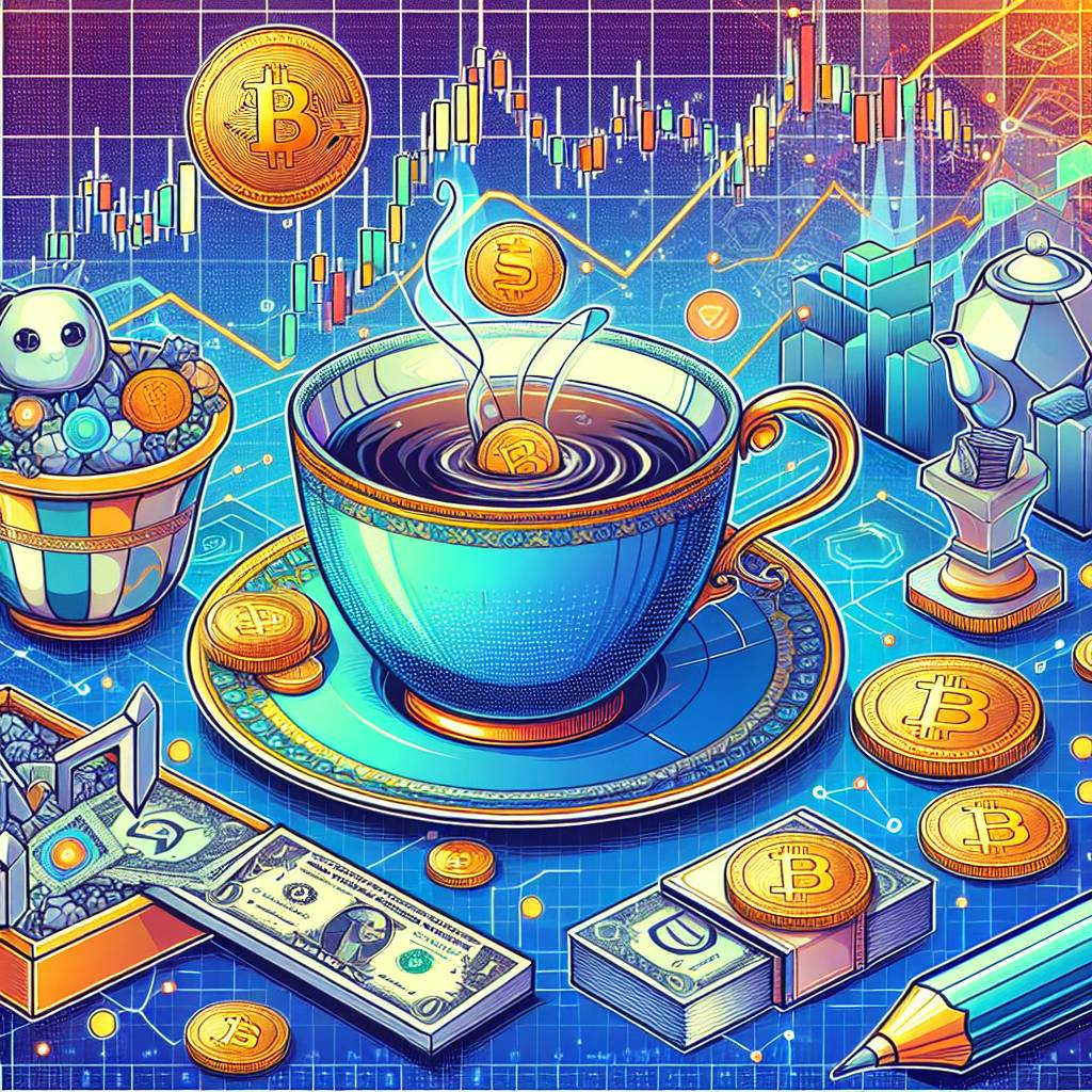 How does the teacup stock pattern affect the price of cryptocurrencies?
