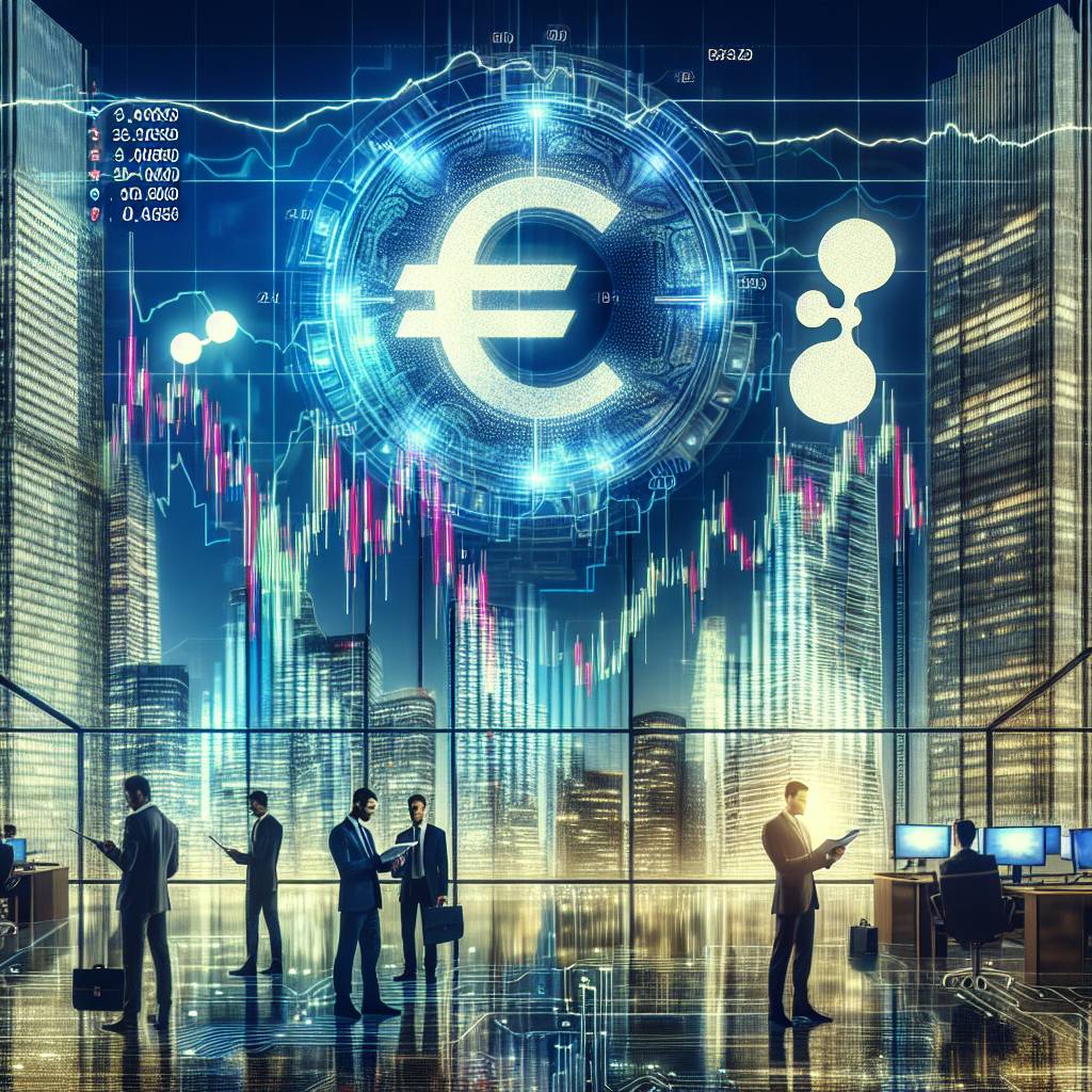 What is the average Euro to Ripple exchange rate in the past month?