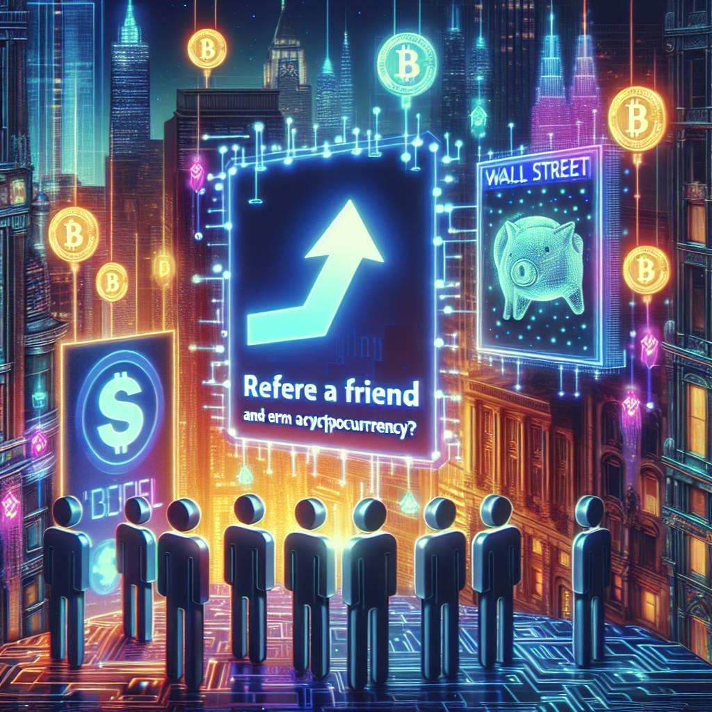 How can I refer a friend to earn cryptocurrency with Frontier Internet?