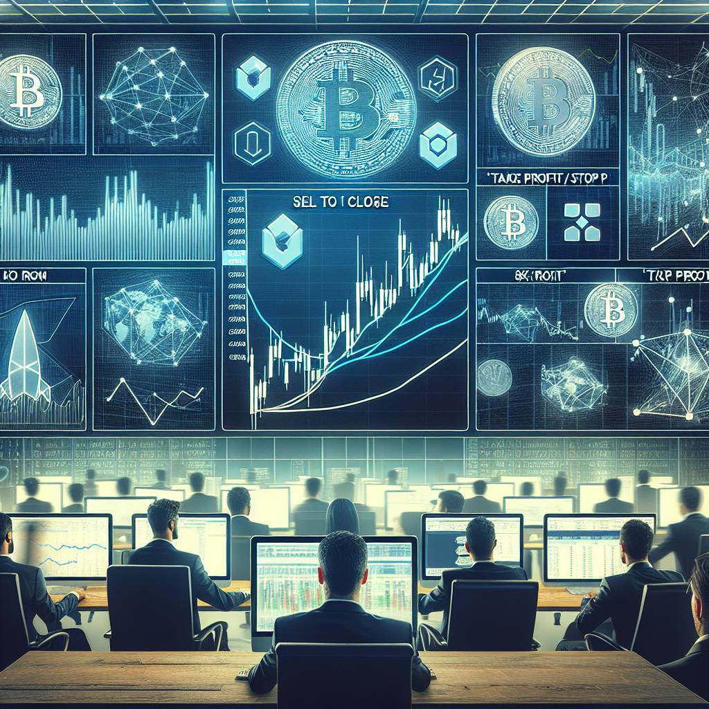 What are the differences between 'sell to close' and 'take profit/stop loss' in Webull for cryptocurrency trading?