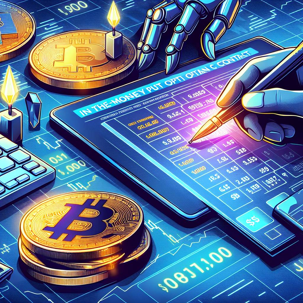 What are the benefits of using in the money put options in the cryptocurrency industry?