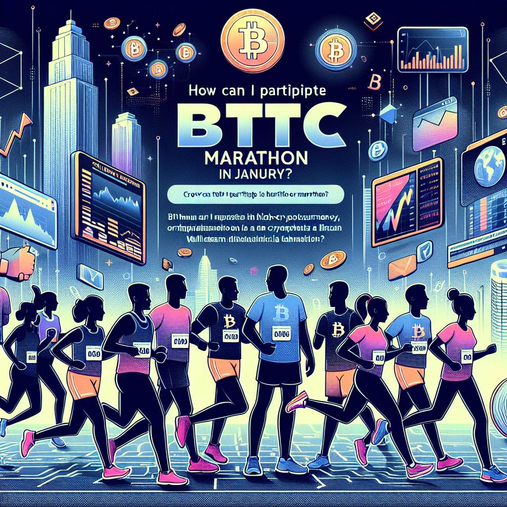How can I participate in the BTC January Marathon and win rewards?