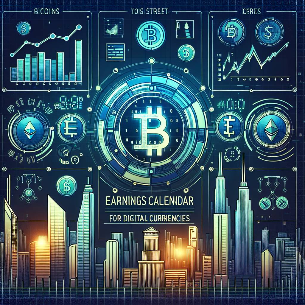 What is the calendar for weekly earnings announcements in the cryptocurrency market?