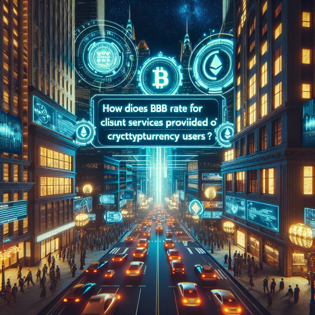 How does BBB rate the client services provided for cryptocurrency users?