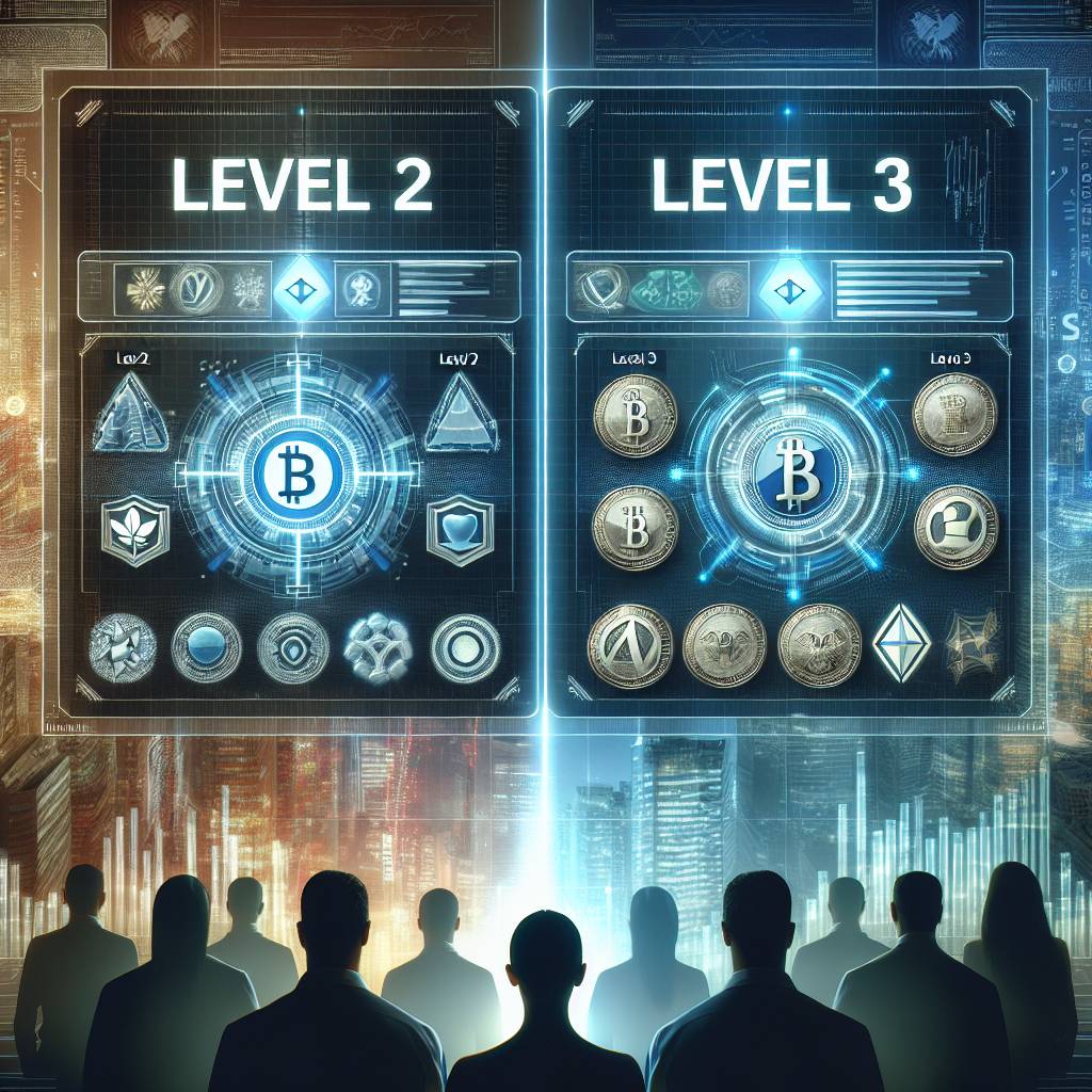 What are the differences between Webull Level 1 and Level 2 for cryptocurrency trading?