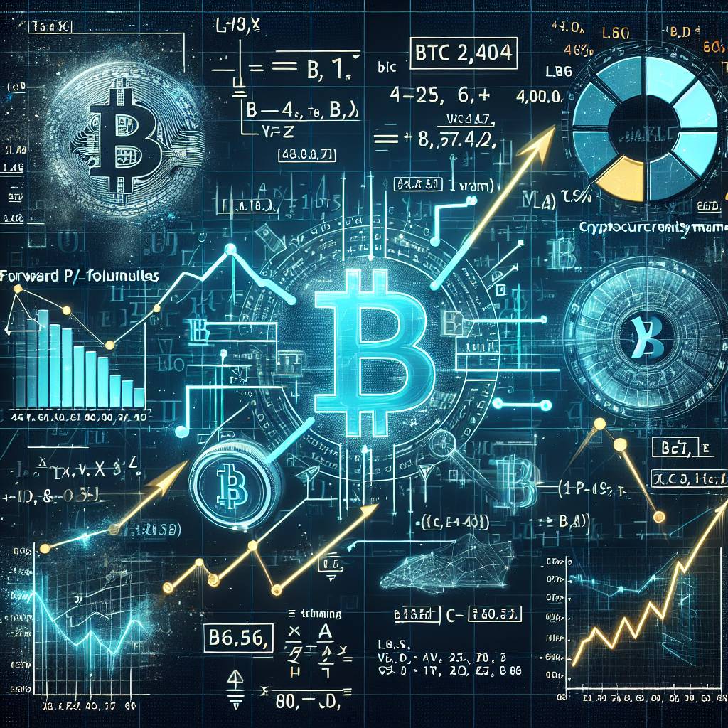 What is the forward price-to-earnings ratio for cryptocurrencies?