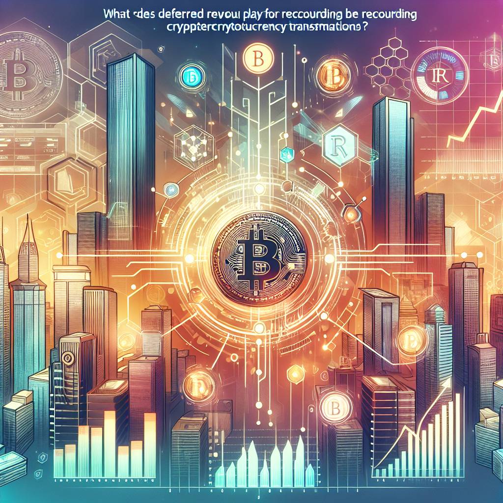 What role does deferred revenue play in recording cryptocurrency transactions?