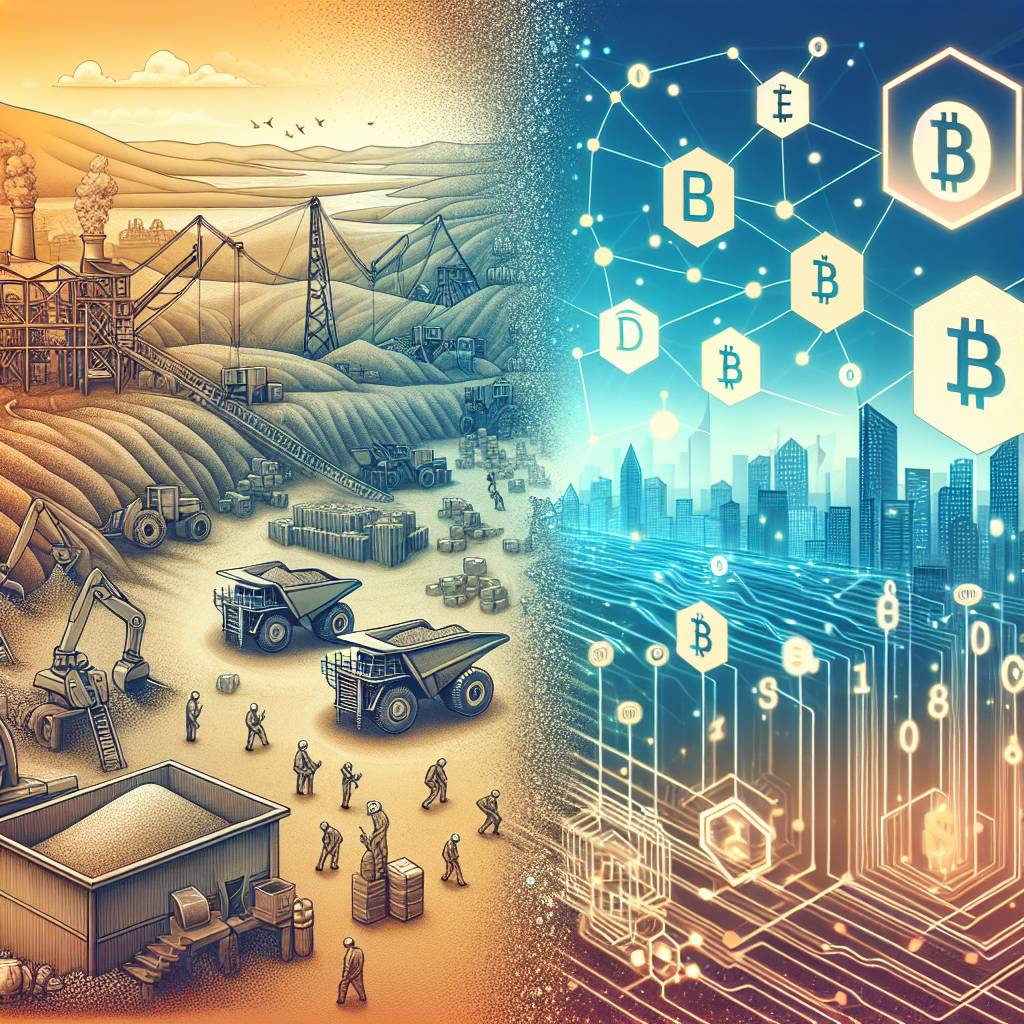 Are there any sand mining companies that have integrated blockchain technology?