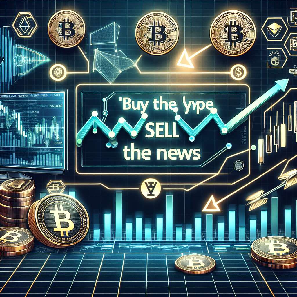 How can I effectively buy the news and sell the rumor in the world of digital currencies?