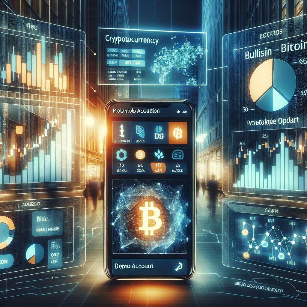 Are there any demo trading apps that offer real-time cryptocurrency market data?