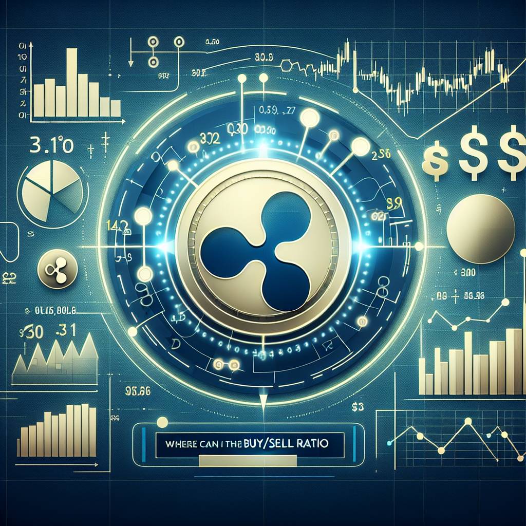 Where can I find the buy/sell ratio for Ripple?