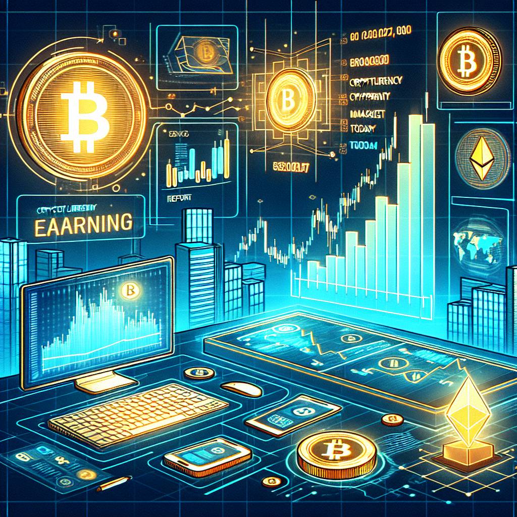 What are the key factors influencing earning reports in the cryptocurrency market today?