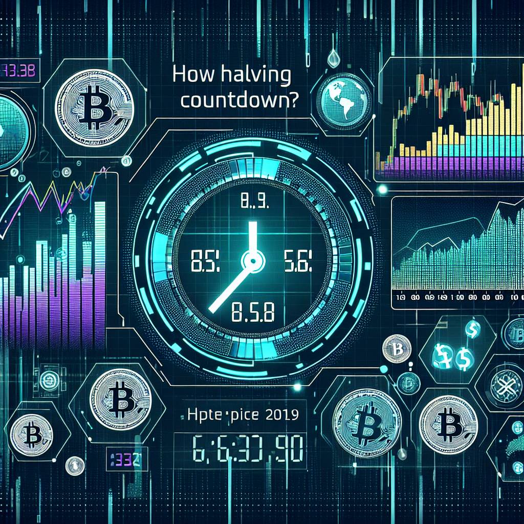 How does the halving countdown affect the price of cryptocurrencies?