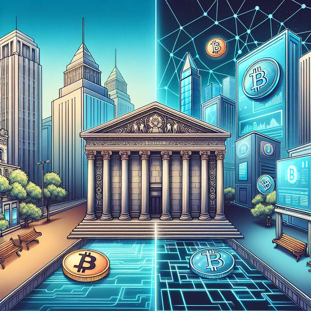 What are the differences between blockchain technology and traditional banking systems when it comes to digital currencies?