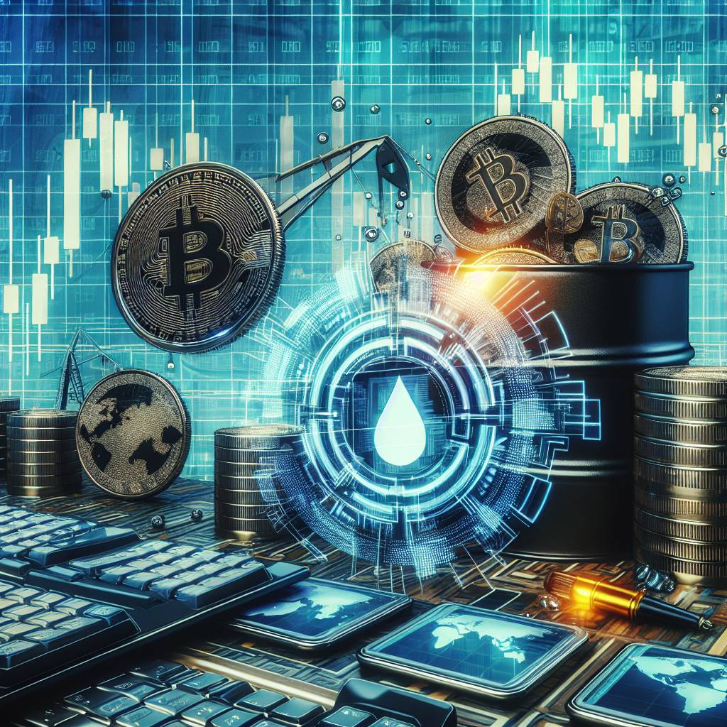 Are there any correlations between the Brent crude oil futures price and the prices of popular cryptocurrencies?