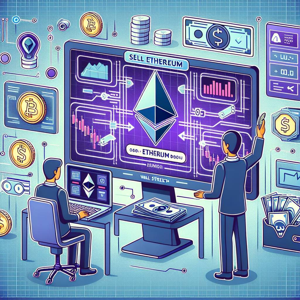 What is the process for selling Ethereum and receiving US dollars?