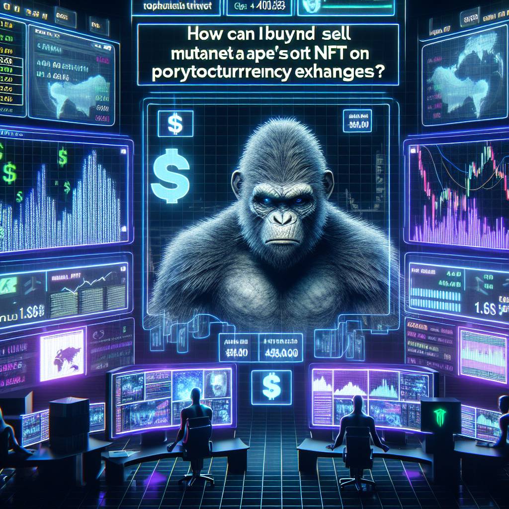 How can I buy and sell mutant apes NFT on popular cryptocurrency exchanges?