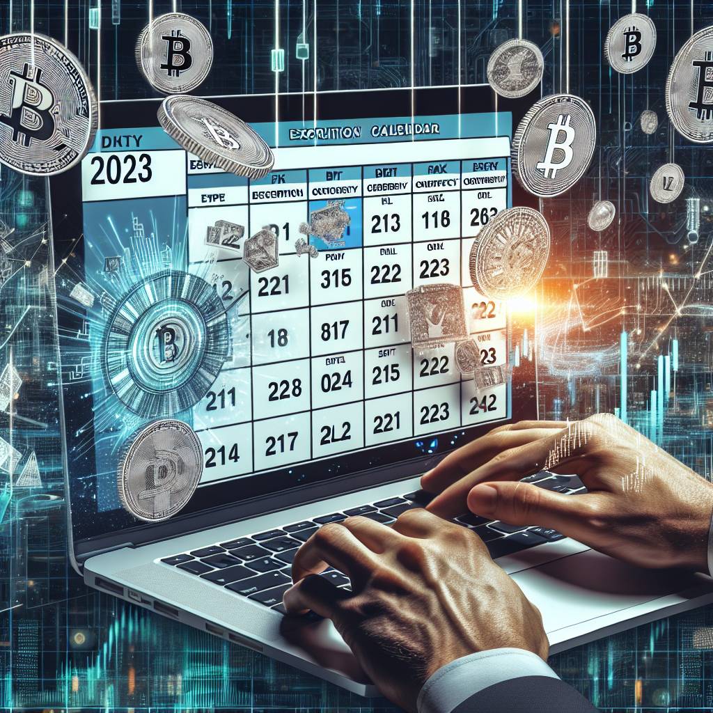 How can I find the calendar for cryptocurrency options with a 28-day expiration in 2022?
